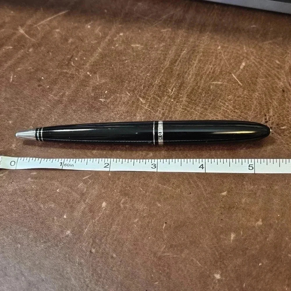 Louis Vuitton Black Lacquer Ballpoint Pen with Palladium Finish - Picture 5 of 5